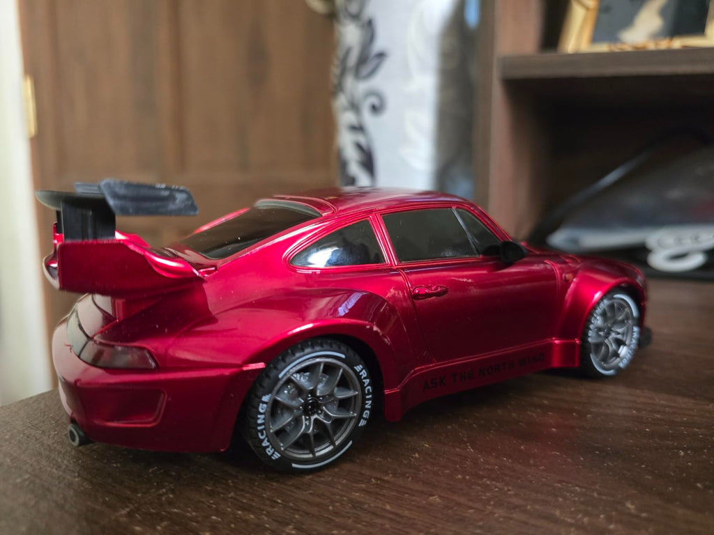2.4GHz Remote Control Sports Racing Car | High-Speed RC Drift Car with Rechargeable Battery & Controller | Realistic Racing Toy for Kids & Adults | Red