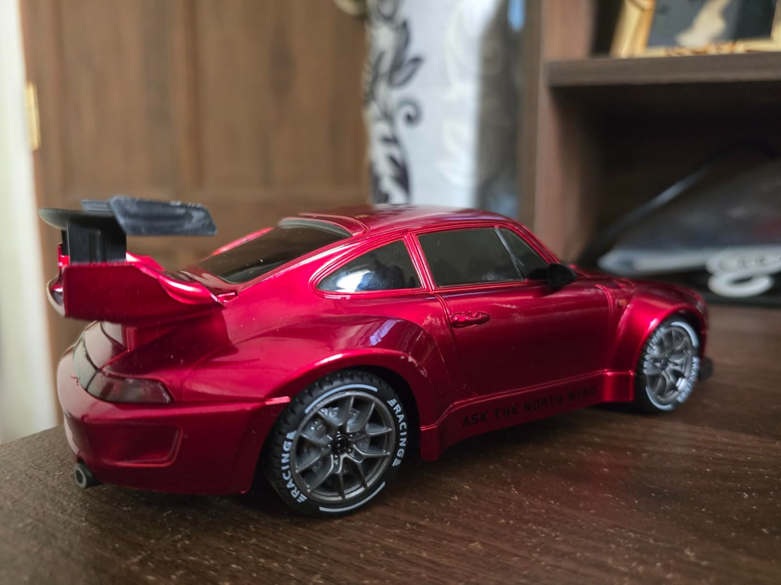 2.4GHz Remote Control Sports Racing Car | High-Speed RC Drift Car with Rechargeable Battery & Controller | Realistic Racing Toy for Kids & Adults | Red