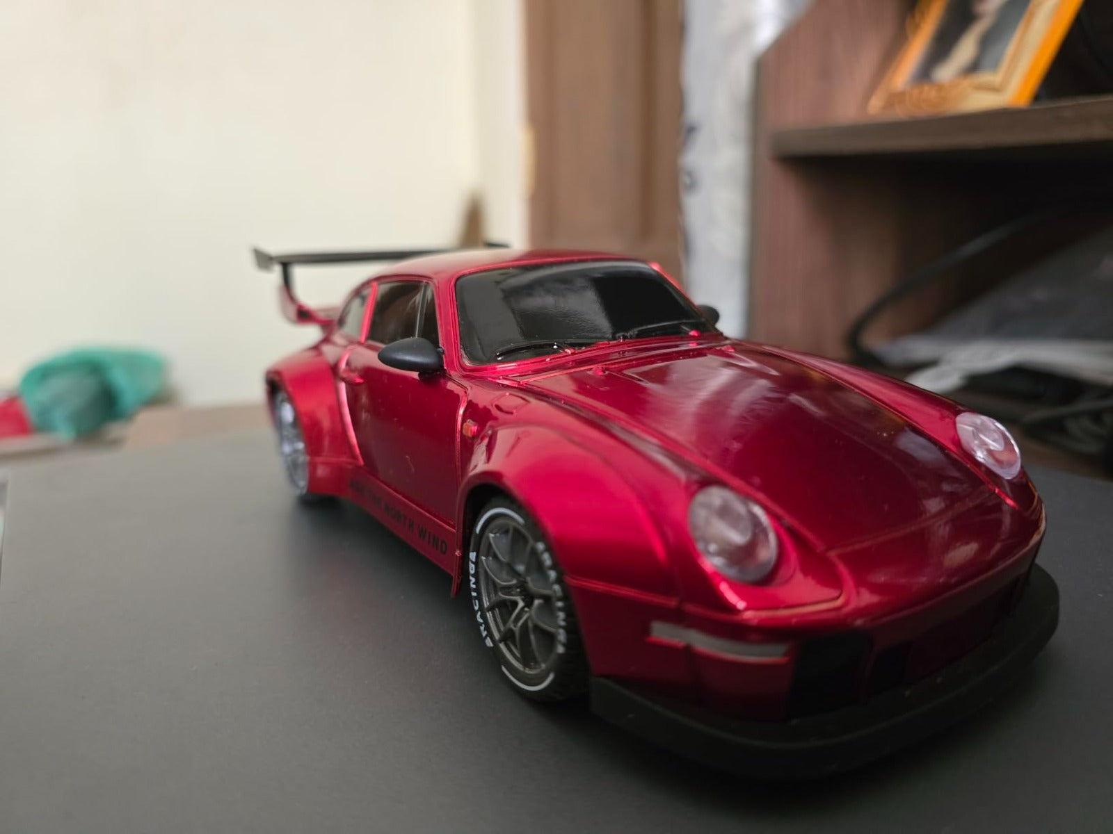 2.4GHz Remote Control Sports Racing Car | High-Speed RC Drift Car with Rechargeable Battery & Controller | Realistic Racing Toy for Kids & Adults | Red